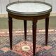Louis XVI style bouillotte pedestal table from the 1950s