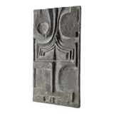 Plaque murale en relief brutaliste en fibre de verre, années 1960