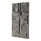 Plaque murale en relief brutaliste en fibre de verre, années 1960