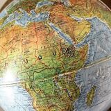 Globe in relief 70s