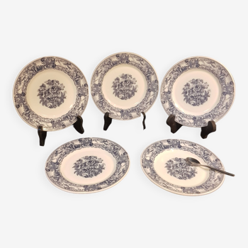 5 Rivanel dessert plates