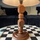 Lampe française en bois tournée moderniste
