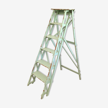 Former mint wooden stepladder