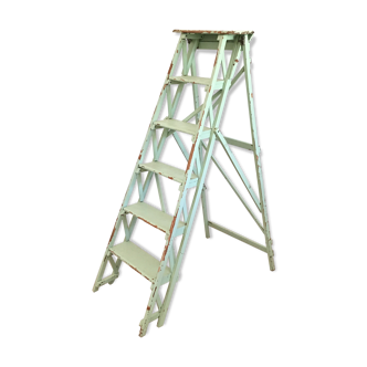 Former mint wooden stepladder