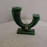 Bougeoir 2 branches art deco