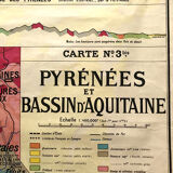 Map ancient Pyrenées Aquitan basin