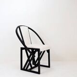 "Contrast" Armchair by Pascal Mourgue 1982 - Faux Sheepskin upholstery