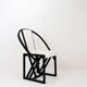 "Contrast" Armchair by Pascal Mourgue 1982 - Faux Sheepskin upholstery
