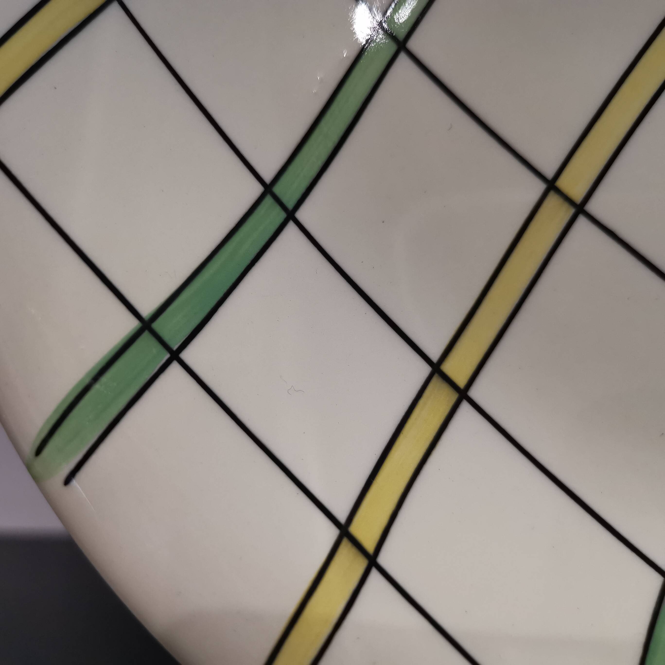 Deep plate Salins France, St Yves pattern, Vintage