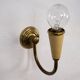 Set of four Mid-Century sconces in lacquer and brass. Italy 1950s
