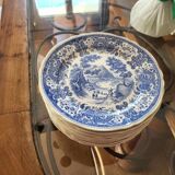 Complete service set of Burgenland blue plates Villeroy & Boch