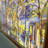 Vintage painting of Paris's grand avenues.