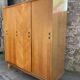 Light oak sliding door wardrobe, 1960