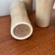 Set of large glazed stoneware cups from Niderviller – vintage tableware