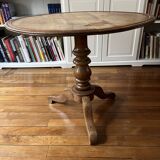 Louis Philippe pedestal table in solid wood