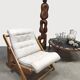 Chaise longue pliante vintage Kon Tiki Gillis Lundgren Ikea