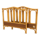 Teak and rattan headboard and footboard, 92 x 64cm, Sweden, 1960