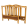 Teak and rattan headboard and footboard, 92 x 64cm, Sweden, 1960
