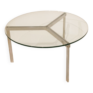 Table basse en verre - acier