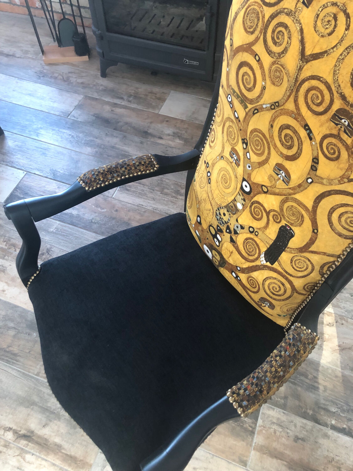 Restored Voltaire armchair