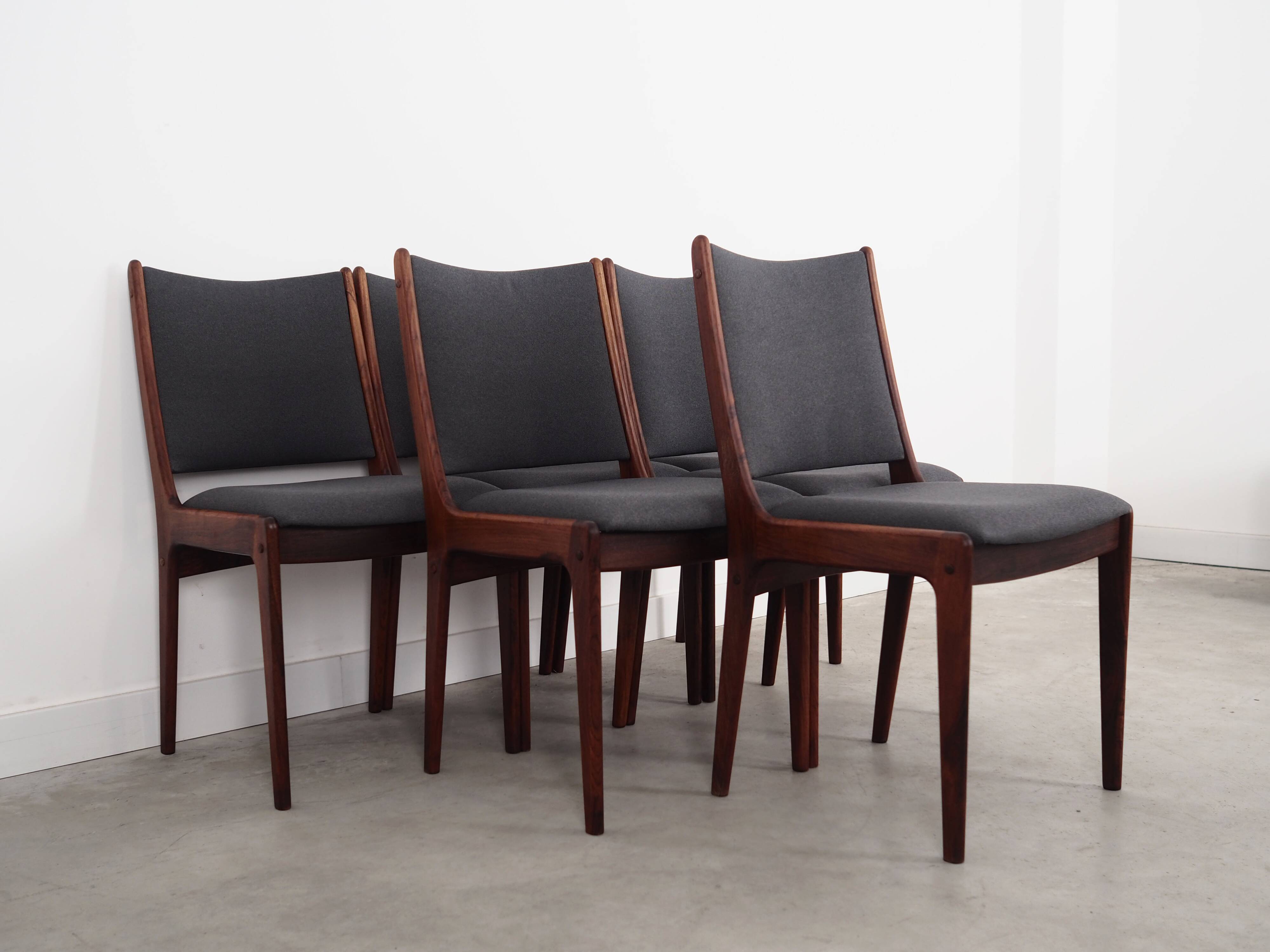 Set of six rosewood chairs, Danish design, 1960s, designer: Johannes Andersen
