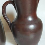 Duo of pottery by Jean Dubost in vintage Noron stoneware