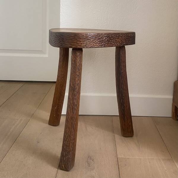 Brutalist tripod stool