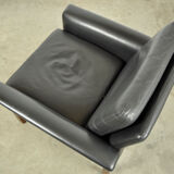 Leather armchair by hans olsen, denmark 1960s