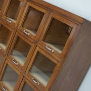 Vintage Large German Beech Haberdashery Shop Cabinet / Vitrine, 1950s