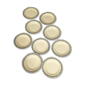 Lot de 8 assiettes creuses  terre de fer début XXème