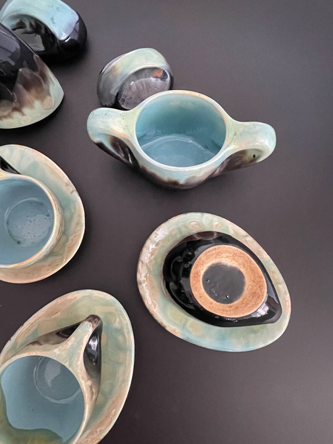 Vallauris ceramic coffee service from the 60s