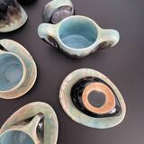 Vallauris ceramic coffee service from the 60s
