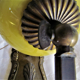 Lampe de bureau allemande, bronze et verre drgm vintage 1930-1940