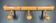 Old turned wooden coat rack 1930s bamboo style - 3 hooks