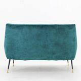 1950s Italian 2-Seater Sofa ,Restored