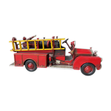 Retro metal fire truck