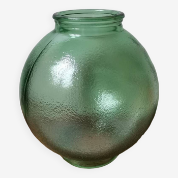 Globe of vintage molded glass lamp green hanging lamp