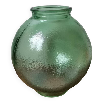 Globe of vintage molded glass lamp green hanging lamp