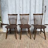 Set of 3 Baumann Menuet chairs