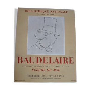 Affiche exposition galerie Mansart