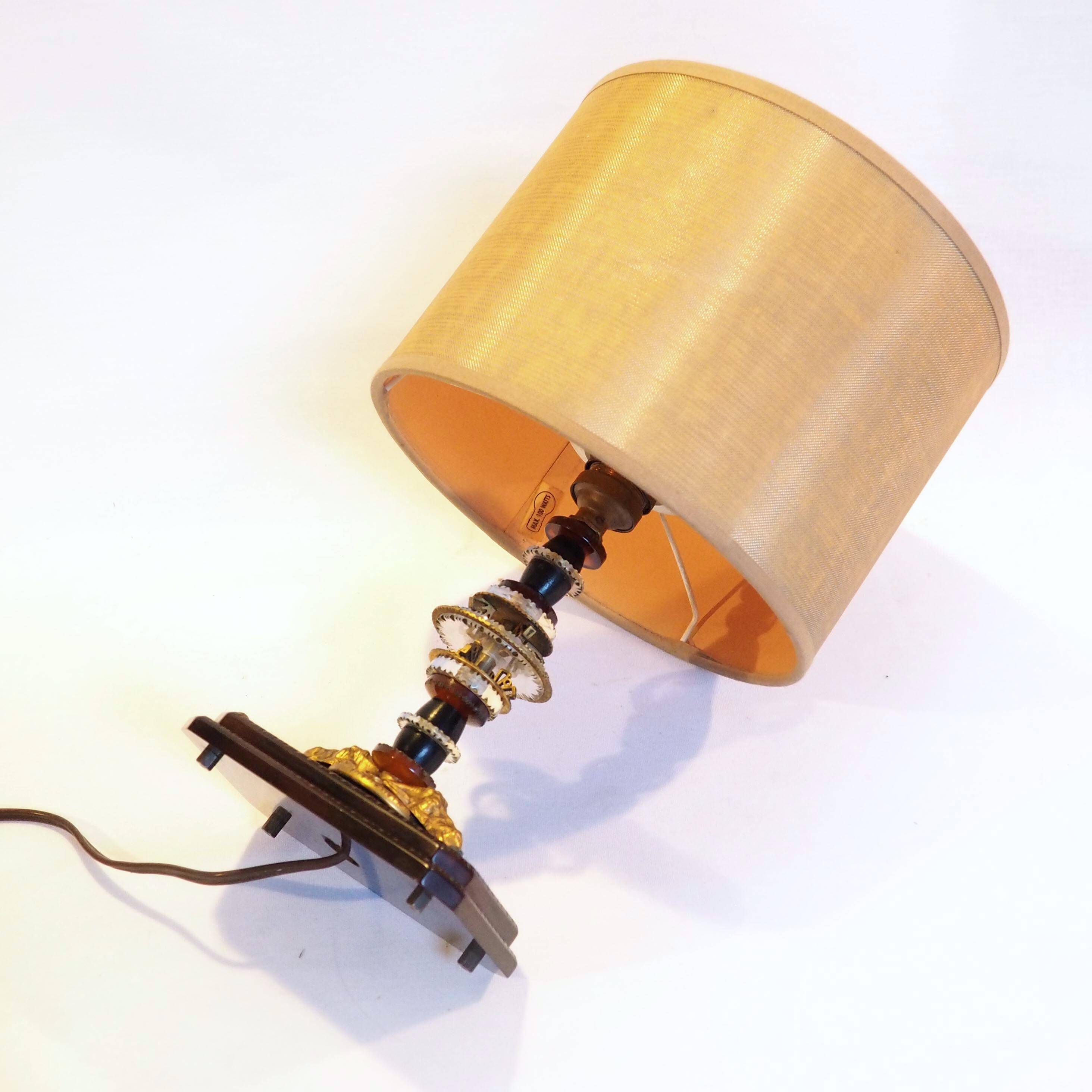 Lampe laiton et verre