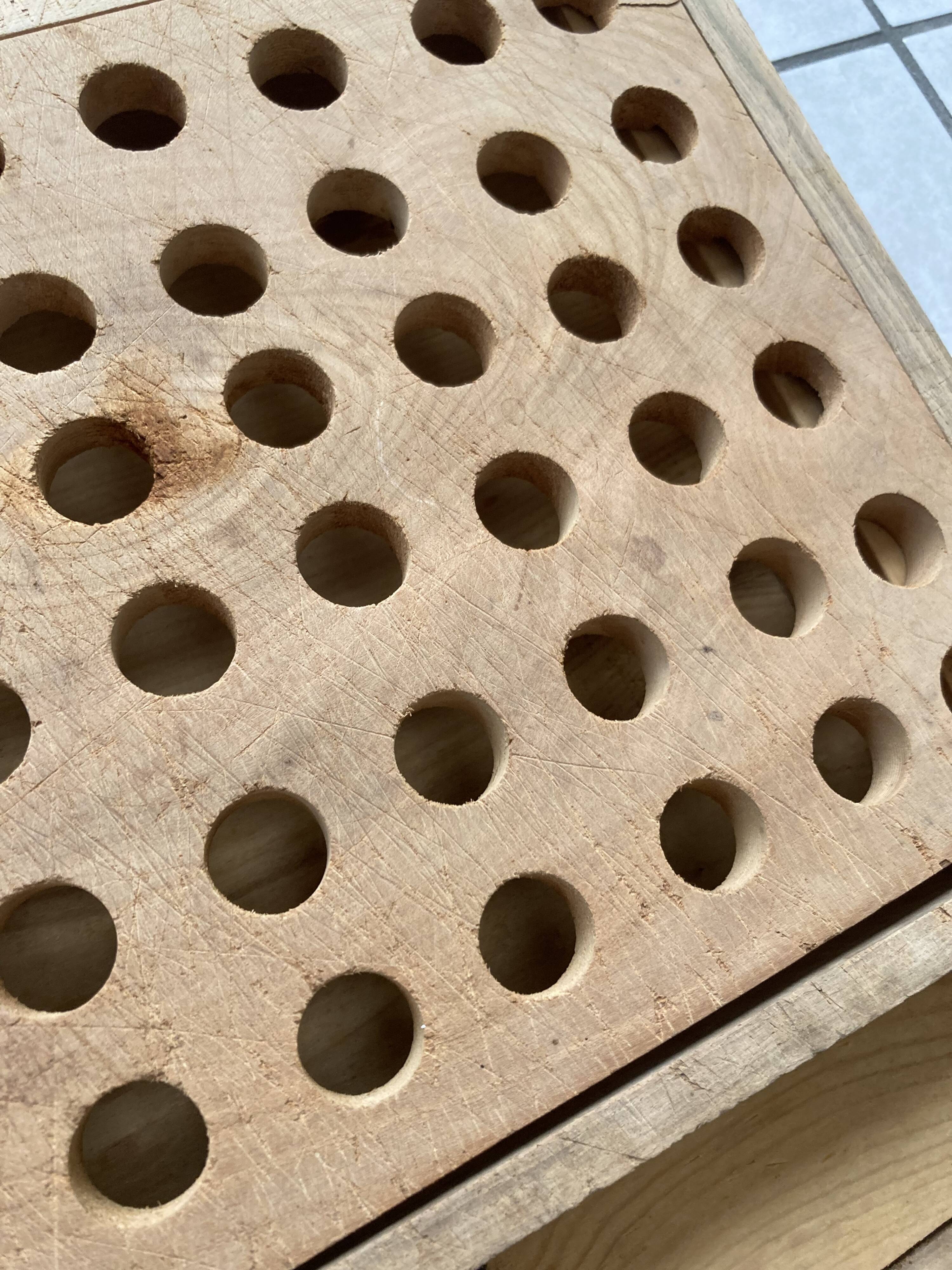 wooden storage box for tools