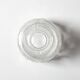 Mid-century Clear Pressed Glass Vase by Adolf Matura / Rosice / 1973