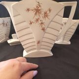 Art deco style coffee service 1 coffee maker, 1 milk jug, and 1 sugar bowl