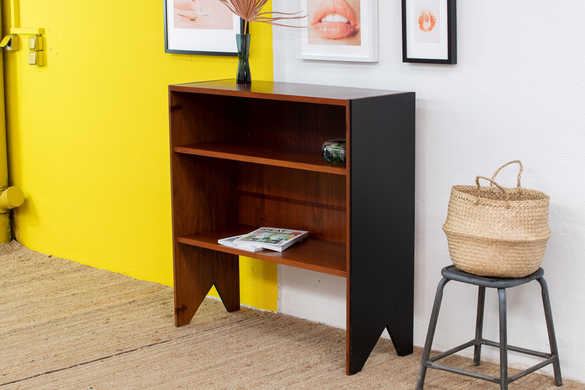 Vintage Scandinavian Bookcase – 100 cm