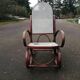 Rocking chair in caning