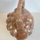 Carafe bottle grape barbotine ALPHO art deco