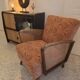 Art Deco armchair with caning