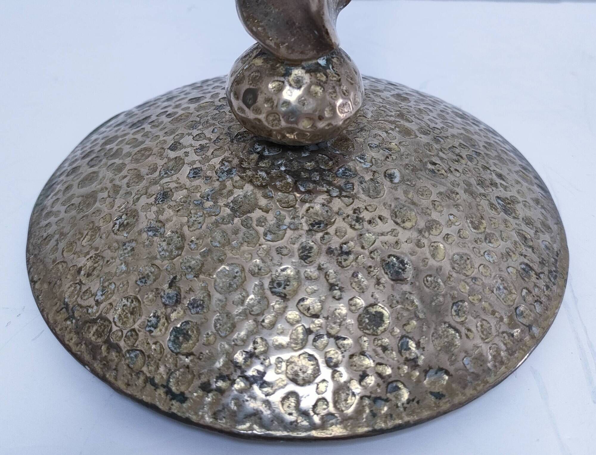 Pair of brass lamp bases Delmas design 90s