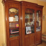 Mahogany English bookcase